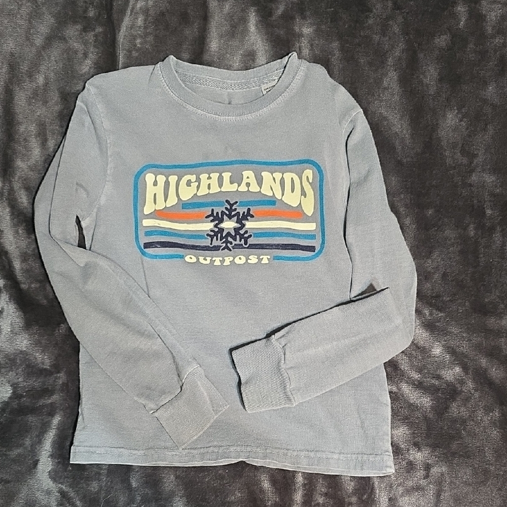 Blue 84 Kids Highlands Graphic Long Sleeve Shirt - Gray